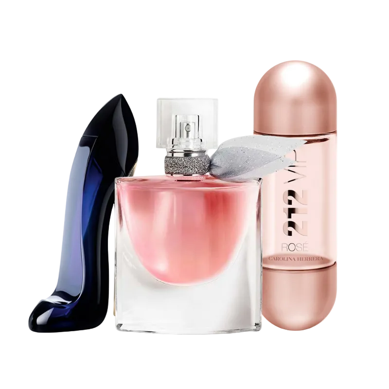 Combo di 3 profumi: Carolina Herrera GOOD GIRL, Lancôme LA VIE EST BELLE and Carolina Herrera 212 VIP ROSÉ - 100ml