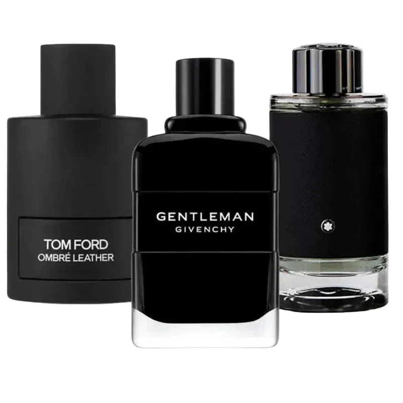 Combo di 3 profumi: Tom Ford Ombre Leather, Givenchy Gentleman and Montblanc Explorer - 100ml