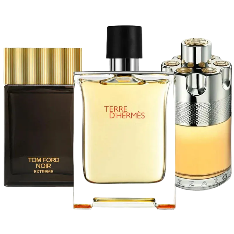 Combo di 3 profumi: Terre d’Hermès, Azzaro Wanted and Tom Ford Noir Extreme - 100ml