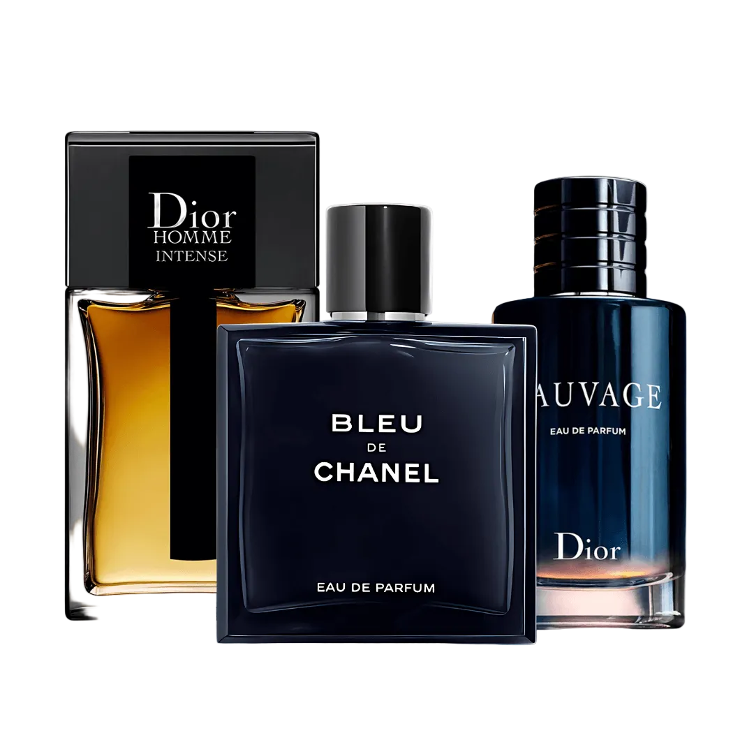 Combo di 3 profumi: Sauvage Dior, Bleu de Chanel and Dior Homme Intense - 100ml