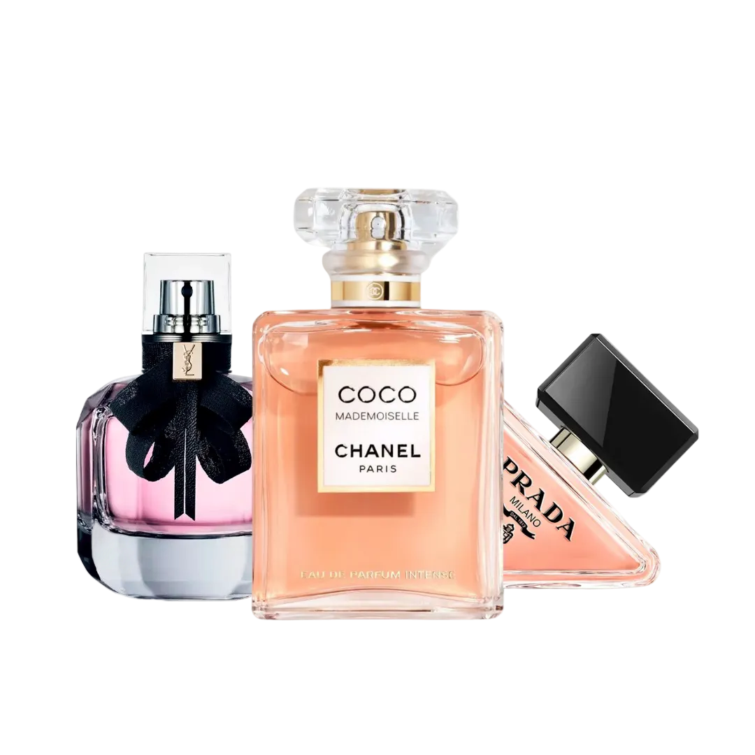 Combo di 3 profumi: Chanel COCO MADEMOISELLE, Prada PARADOXE and Yves Saint Laurent MON PARIS - 100ml