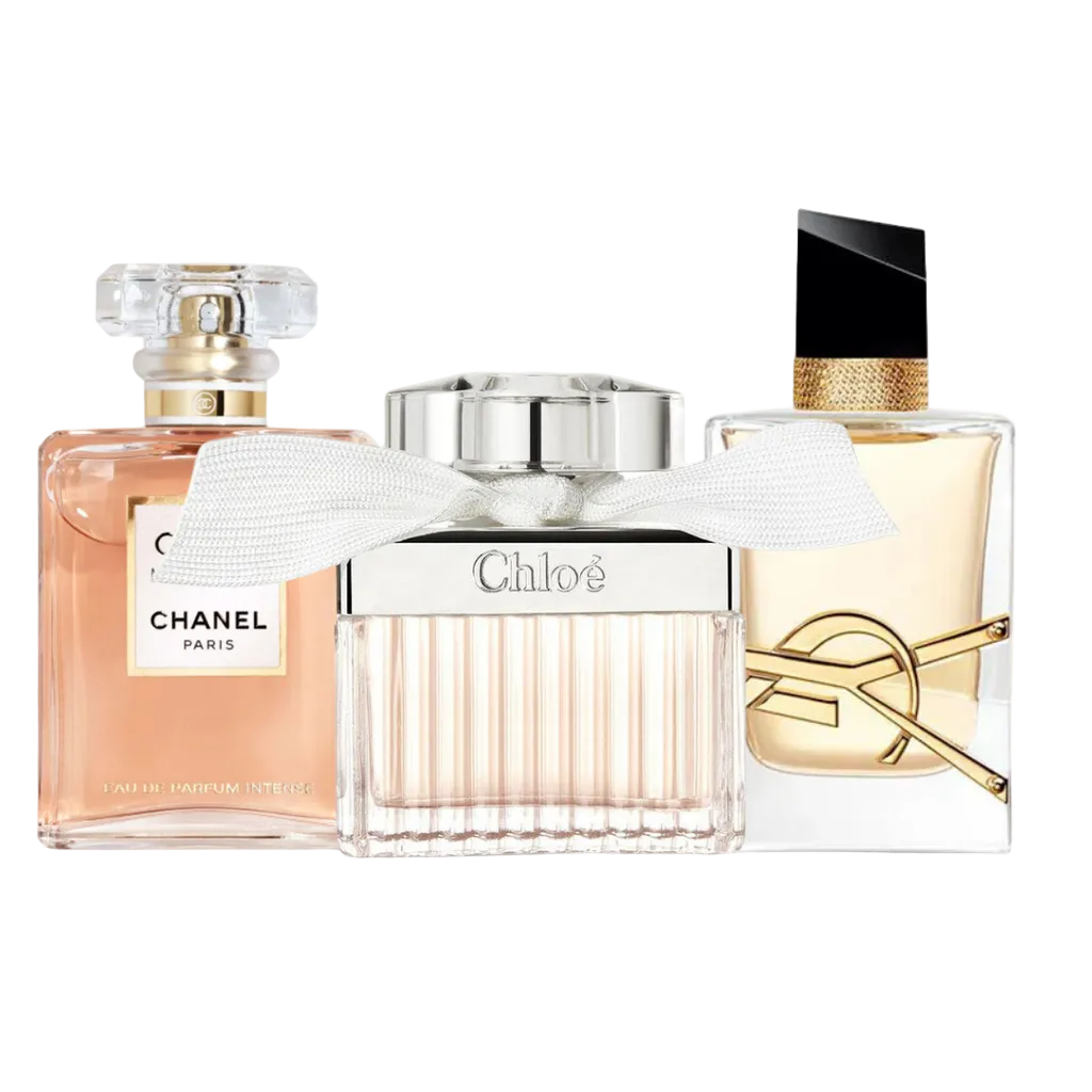 Combo di 3 profumi: Chanel COCO MADEMOISELLE, Yves Saint Laurent LIBRE and CHLOÉ - 100ml