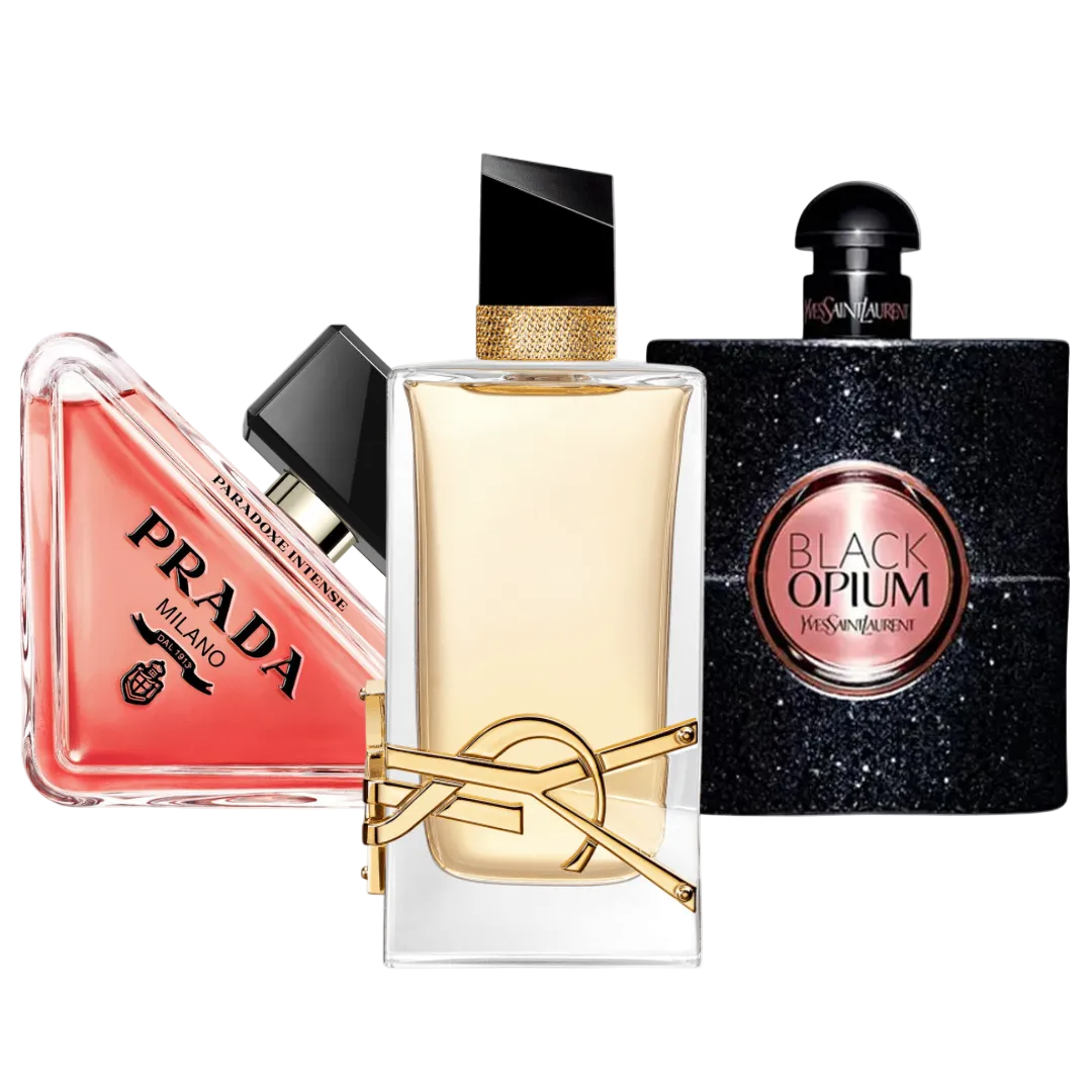 Combo di 3 profumi: Prada Paradoxe, Black Opium Yves Saint Laurent and Libre - 100ml